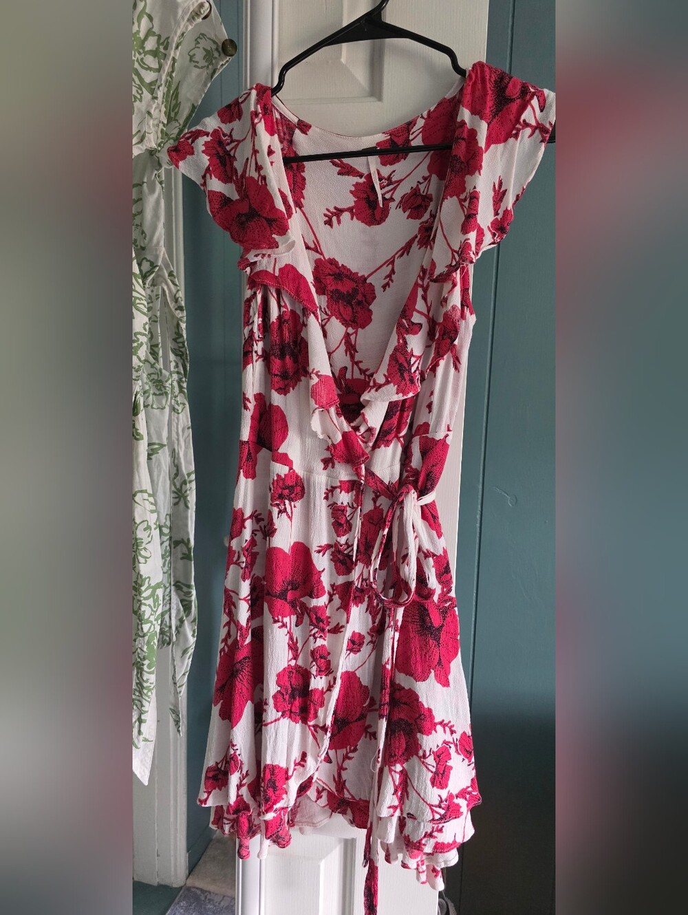 Free People French Quaryer Wrap Mini Dress